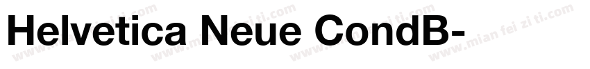 Helvetica Neue CondB字体转换